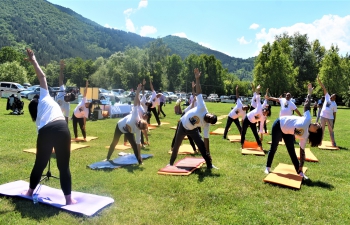 Celebrations of 7th International Day of Yoga in Bulgaria and North Macedonia